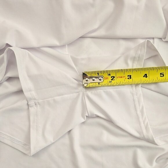 OCX Trem Women's White Activewear Skort Skirt Built In Liner Pockets Size Large - Picture 16 of 16